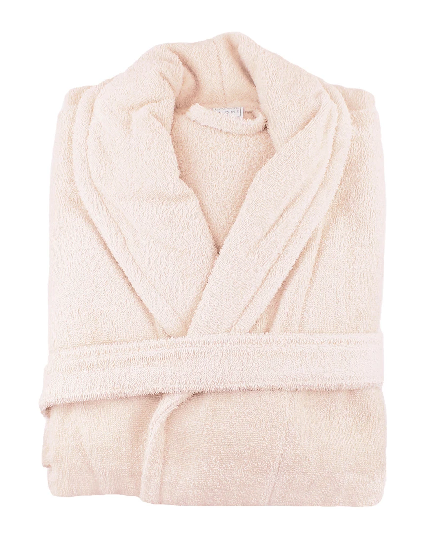 Melange 100% Turkish Cotton Bathrobe Smokin Pink Home Robes & Slippers