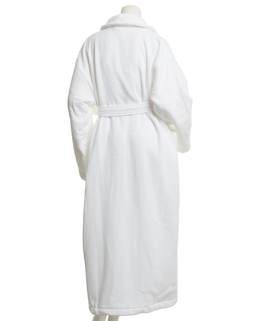 Melange Waffle Terry Bathrobe Home Robes & Slippers - Image 2