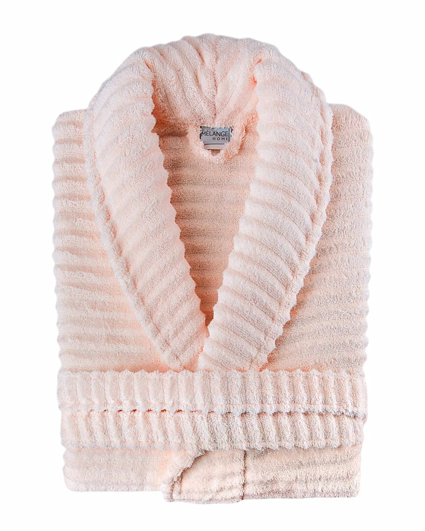 Melange Zero Twist Ruffle Bath Robe Home Robes & Slippers