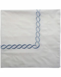 Melange Rope Embroidered 2pc Euro Shams Home Pillowcases & Shams