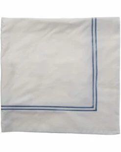 Melange Home T600 2 Stripe Emb Euro Sham Pr Pillowcases & Shams