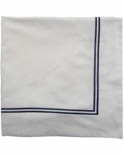 Melange Home T600 2 Stripe Emb Euro Sham Pr Pillowcases & Shams