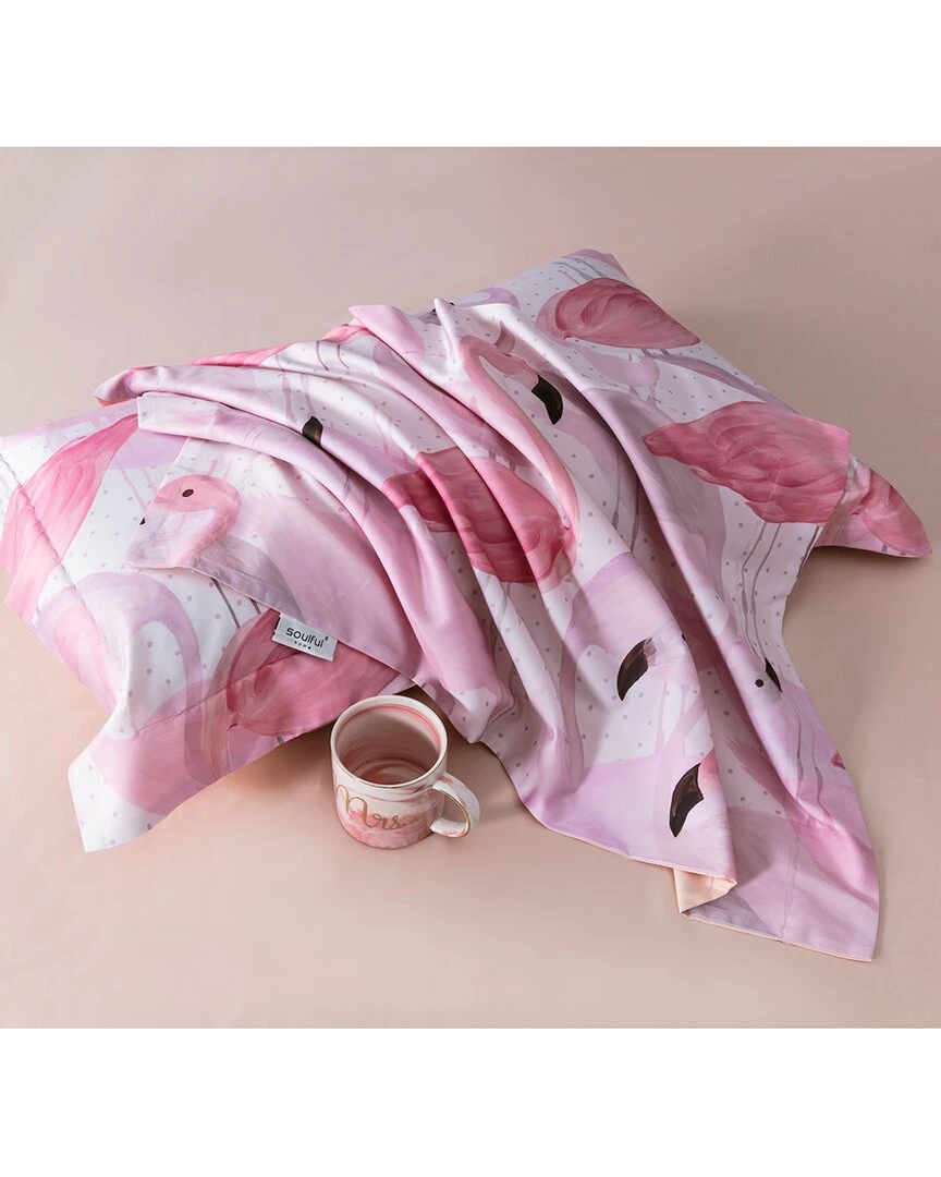 Melange Home Flemingo Walk Cotton Cotton Duvet Set Duvet Inserts & Duvets - Image 3