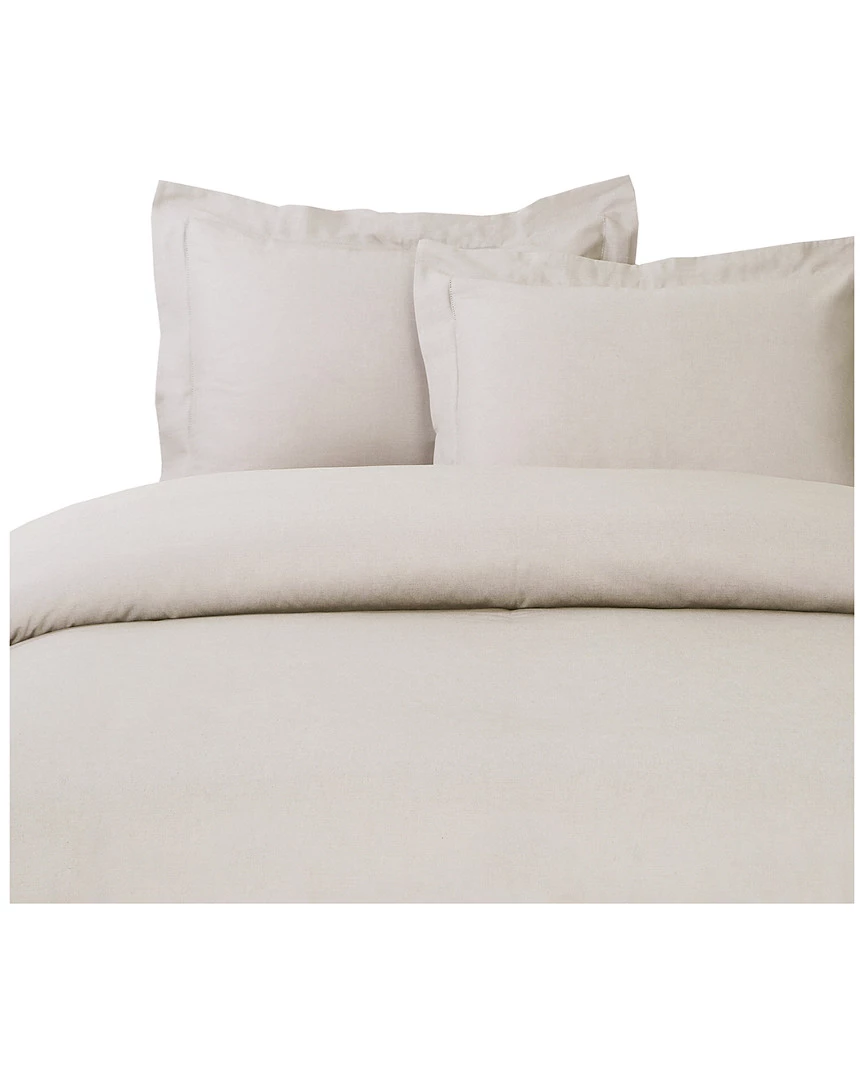 Melange Linen Hemstitch Duvet Home Duvet Inserts & Duvets