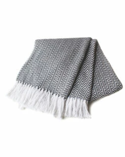 Melange Herringbone Throw Home Blankets & Throws