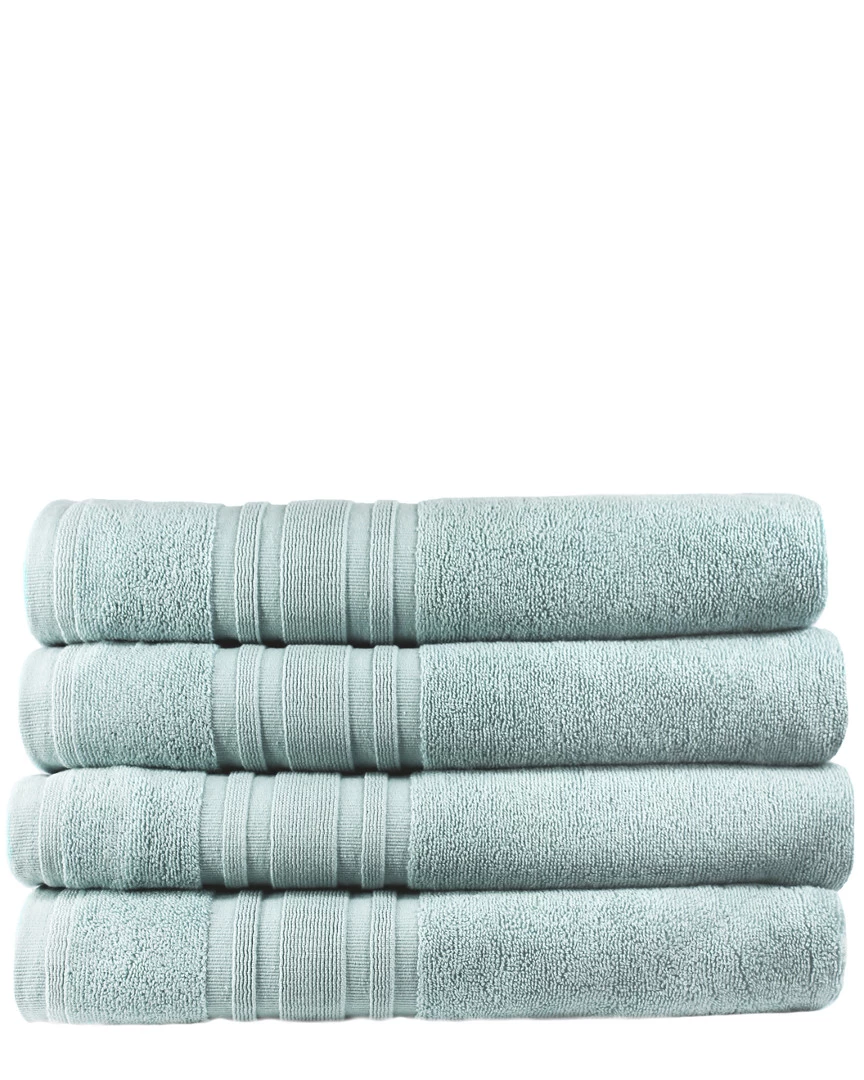 Melange 100% Turkish Cotton 4pc Bath Towel Set Home Bath Towels