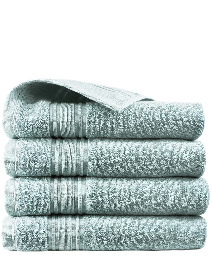 Melange 100% Turkish Cotton 4pc Hand Towel Set Home Bath Towels