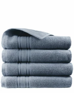 Melange 100% Turkish Cotton 4pc Hand Towel Set Home Bath Towels
