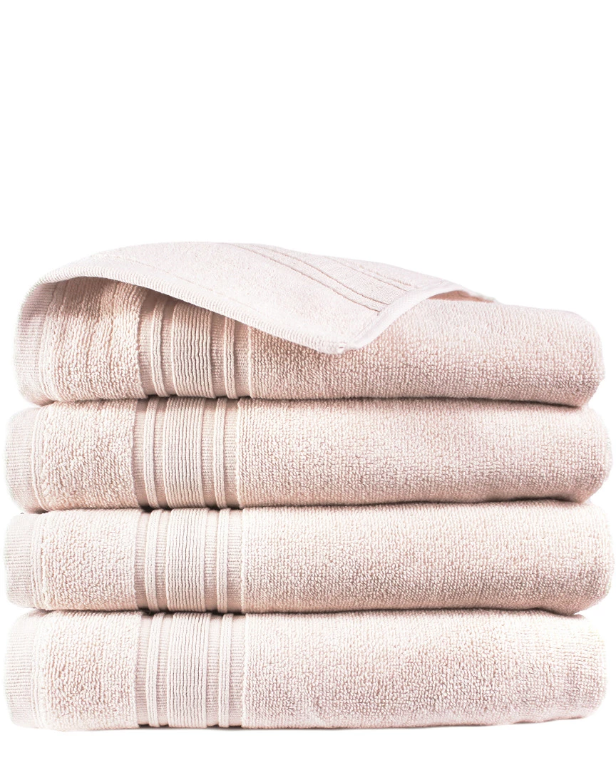 Melange 100% Turkish Cotton 4pc Hand Towel Set Home Bath Towels
