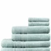 Melange 100% Turkish Cotton 6pc Towel Set Home Bath Towels