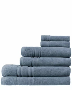 Melange 100% Turkish Cotton 6pc Ensemble Set Home Bath Towels
