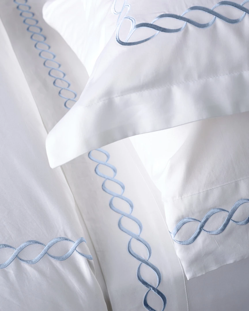 Melange Home Rope Embroidered 600TC Cotton Duvet Set Duvet Inserts & Duvets - Image 2