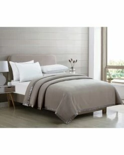 Melange Home 100% Merino Wool Blanket With Satin Border Blankets & Throws