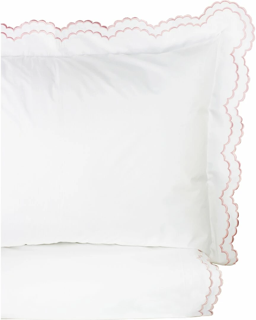 Melange Home Double Scalloped Embrodiery Duvet Set Duvet Inserts & Duvets Mutli - Image 2