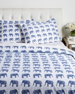 Melange Elephants Duvet Set Home Duvet Inserts & Duvets