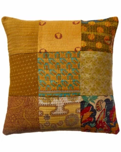 Melange Toe Overdye Kantha Pillow Cover Home Decorative Pillows
