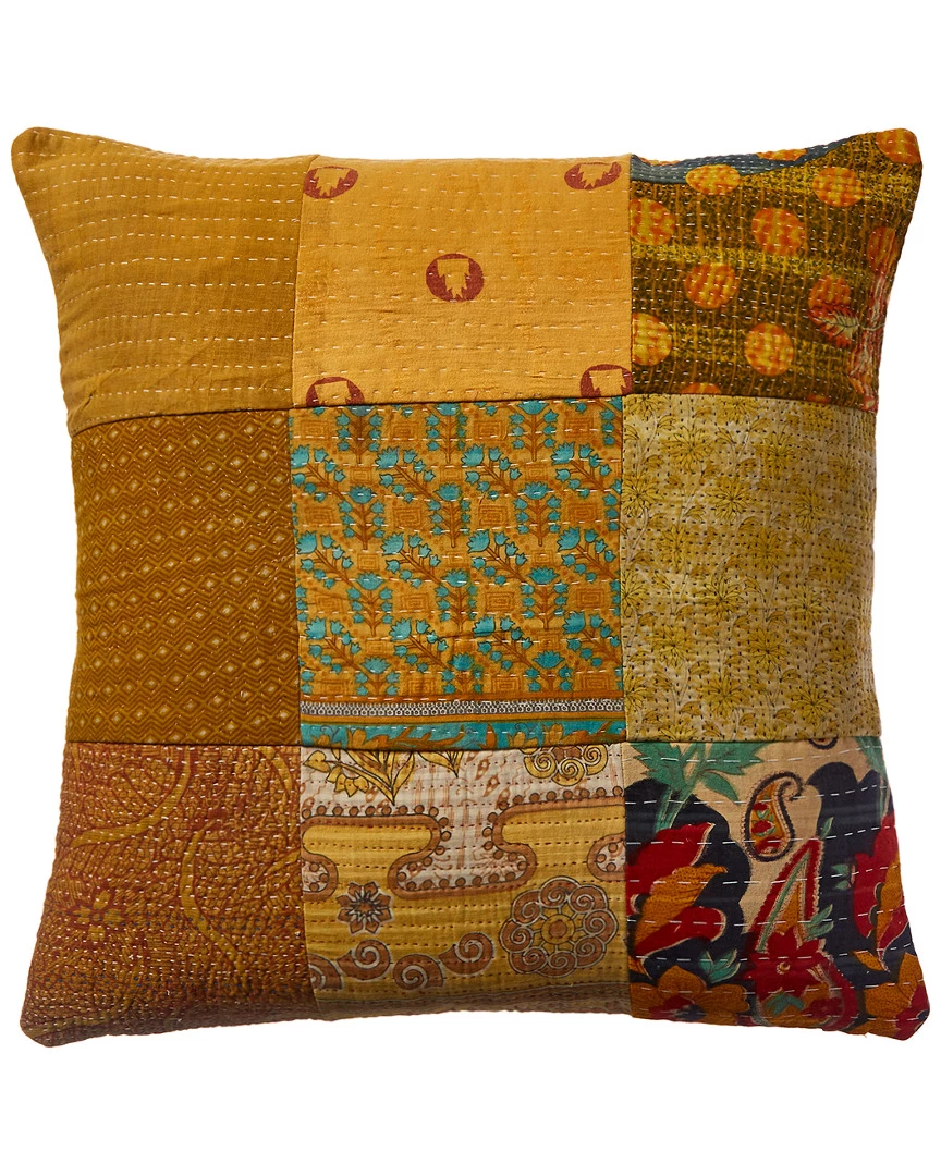 Melange Toe Overdye Kantha Pillow Cover Home Decorative Pillows