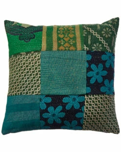 Melange Toe Overdye Kantha Pillow Cover Home Decorative Pillows