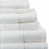 Melange Waffle Terry 6pc Towel Set Home Bath Towels