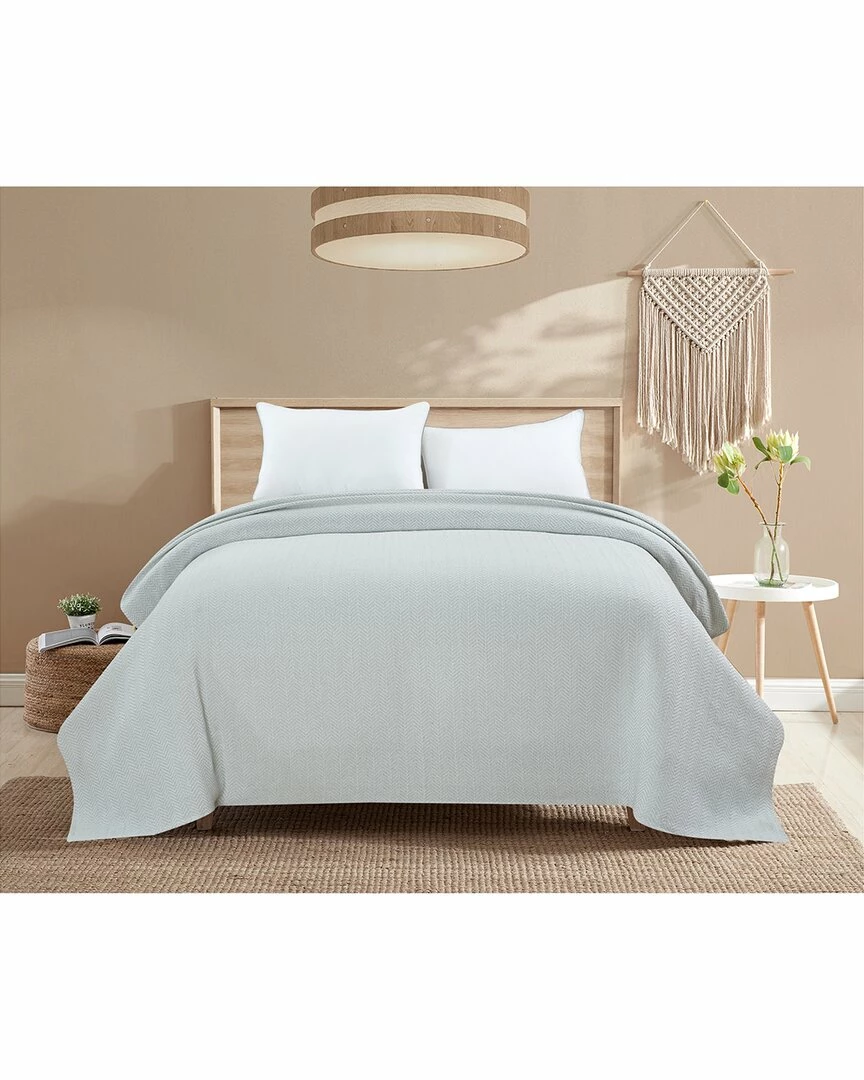 Melange Home Herringbone Cotton Blanket Blankets & Throws - Image 2