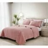 Melange Home Stonewash Micro Vermechelli Quilt Set Comforters & Quilts