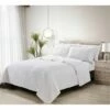 Melange Home Stonewash Micro Vermechelli Quilt Set Comforters & Quilts