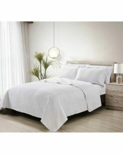 Melange Home Stonewash Micro Vermechelli Quilt Set Comforters & Quilts