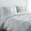 Melange Home Epoque Embroidery Duvet Set - Grey Duvet Inserts & Duvets