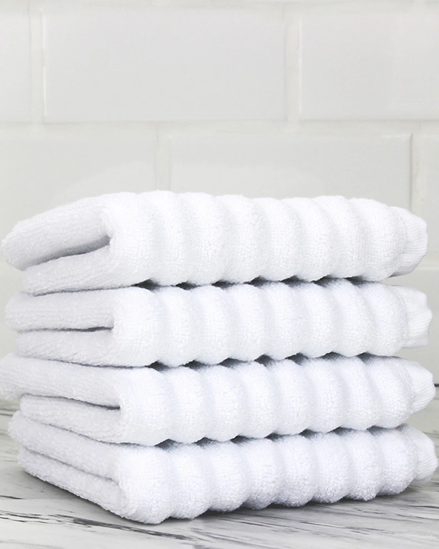 Melange Home Set Of 4 Turkish Cotton Wash Towels Bath Towels