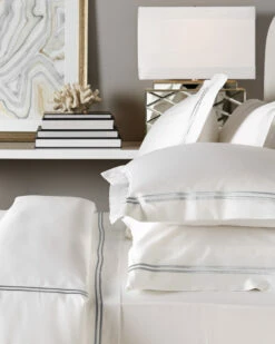 Melange Home Two Stripe 600TC Cotton Duvet Set Duvet Inserts & Duvets