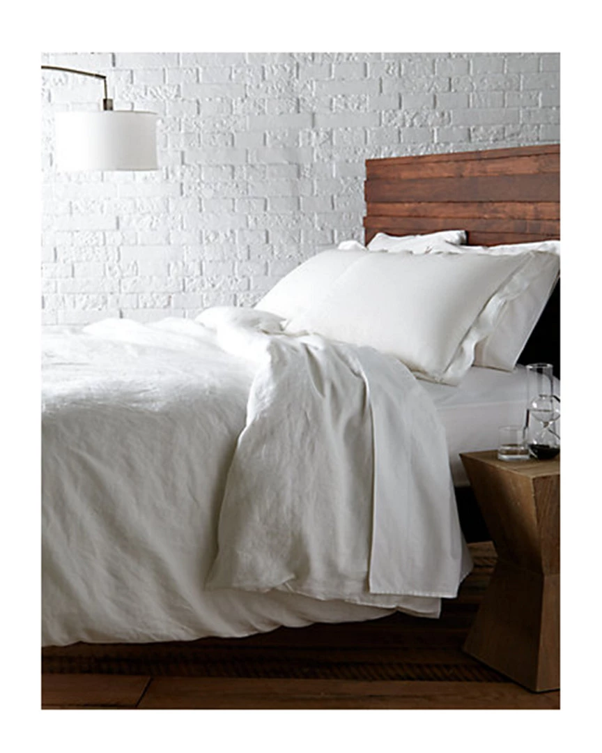 Melange Linen Hemstitch Duvet Collection Home Duvet Inserts & Duvets