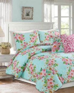Melange Barbarian Boundless Floral 3pc Cotton Comforter Set Home Comforters & Quilts