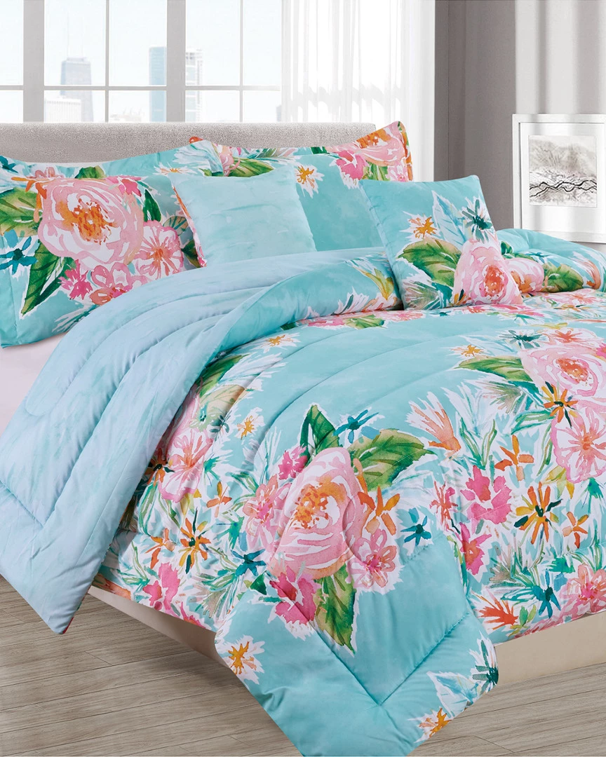 Melange Barbarian Boundless Floral 5pc Comforter Set Home Comforters & Quilts