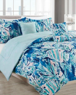 Melange Barbarian Here Fishie 5pc Comforter Set Home Comforters & Quilts