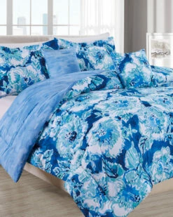 Melange Barbarian Hibiscus Bounty 5pc Comforter Set Home Comforters & Quilts