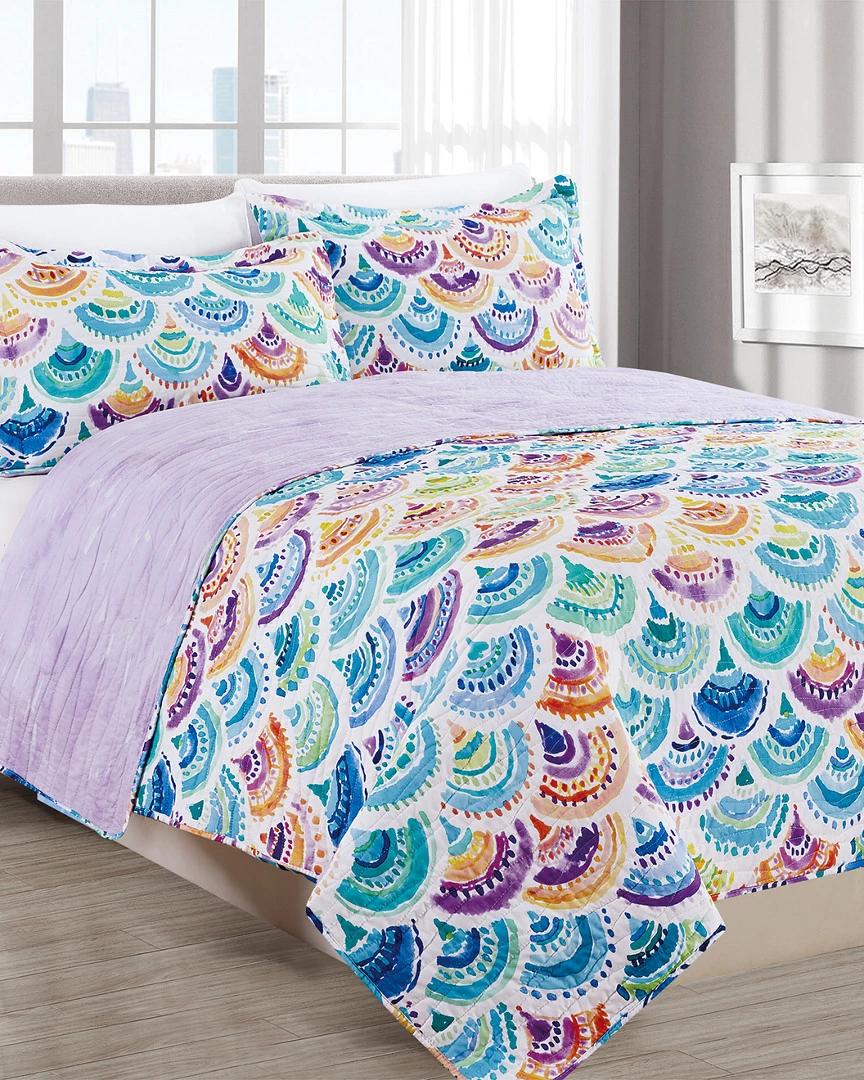 Melange Barbarian Rainbow Mermacita Quilt Set Home Comforters & Quilts