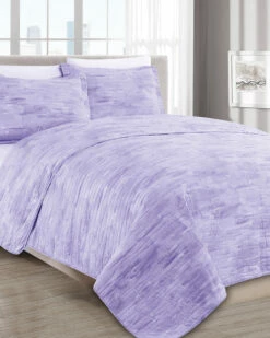 Melange Barbarian Sleepy Texture Quilt Set Lilac Home Comforters & Quilts