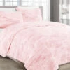 Melange Barbarian Sleepy Texture Quilt Set Pink Home Comforters & Quilts