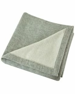 Melange Home Self Hem Merino Wool Blanket Blankets & Throws