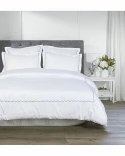 Melange Home Scallop Embroidery 3pc Duvet Set Duvet Inserts & Duvets