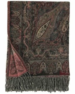 Melange Home Verona Paisely Wool Throw Blankets & Throws
