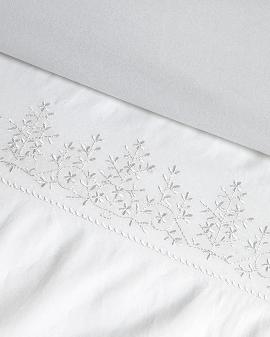 Melange Home Baby's Breath Embroidered 300TC Duvet Set Duvet Inserts & Duvets - Image 2