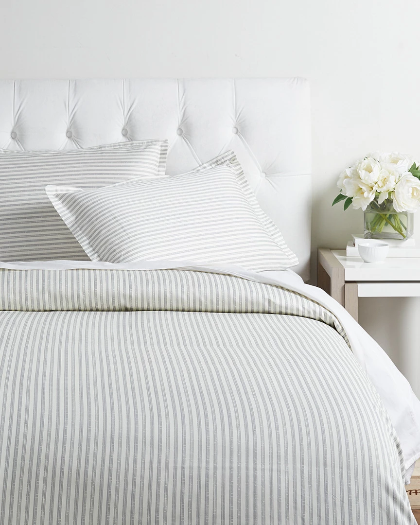 Melange Bamboo Stripe Duvet Set Home Duvet Inserts & Duvets