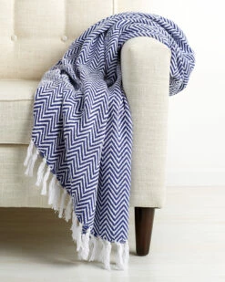 Melange Home Herringbone Throw Blankets & Throws