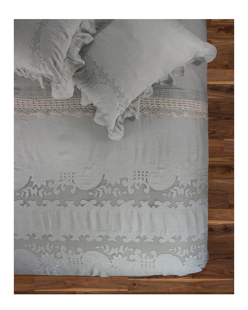 Melange Tabitha Linen Duvet Set Home Duvet Inserts & Duvets