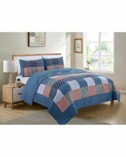 Melange Americana Patchwork Quilt Set Home Comforters & Quilts