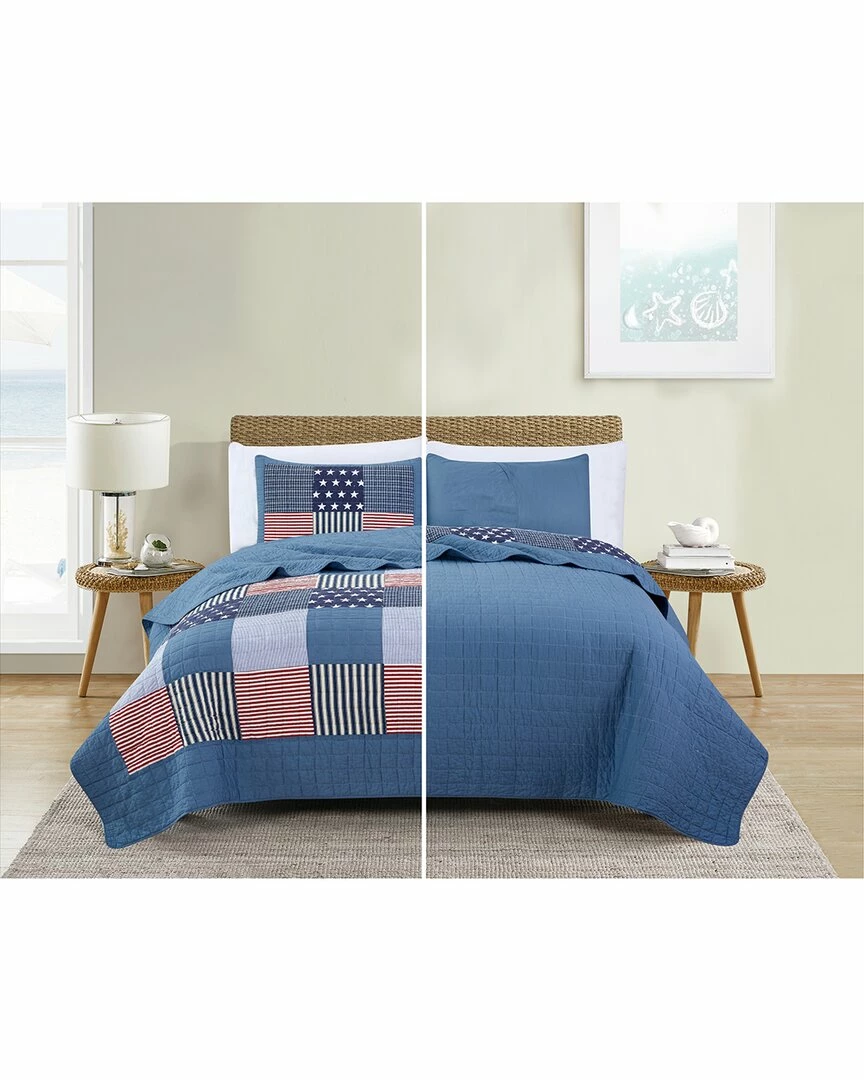 Melange Americana Patchwork Quilt Set Home Comforters & Quilts - Image 2