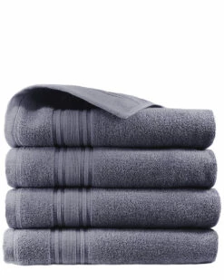 Melange 100% Turkish Cotton 4pc Hand Towel Set Home Bath Towels