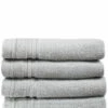 Melange 100% Turkish Cotton 4pc Wash Towel Set Home Bath Towels
