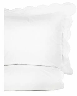 Melange Home Double Scalloped Embrodiery Duvet Set Duvet Inserts & Duvets